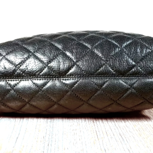♠ KATE SPADE Black & Gold-tone Quilted Leather Purse Preloved **** - Picture 10 of 12